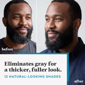 Just for Men Mustache & Beard Dye application process with included brush