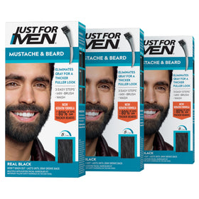 Just for Men Mustache & Beard Dye Black M-55 front view