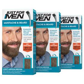 Just for Men Mustache & Beard Dye Light-Medium Brown M-30 front view