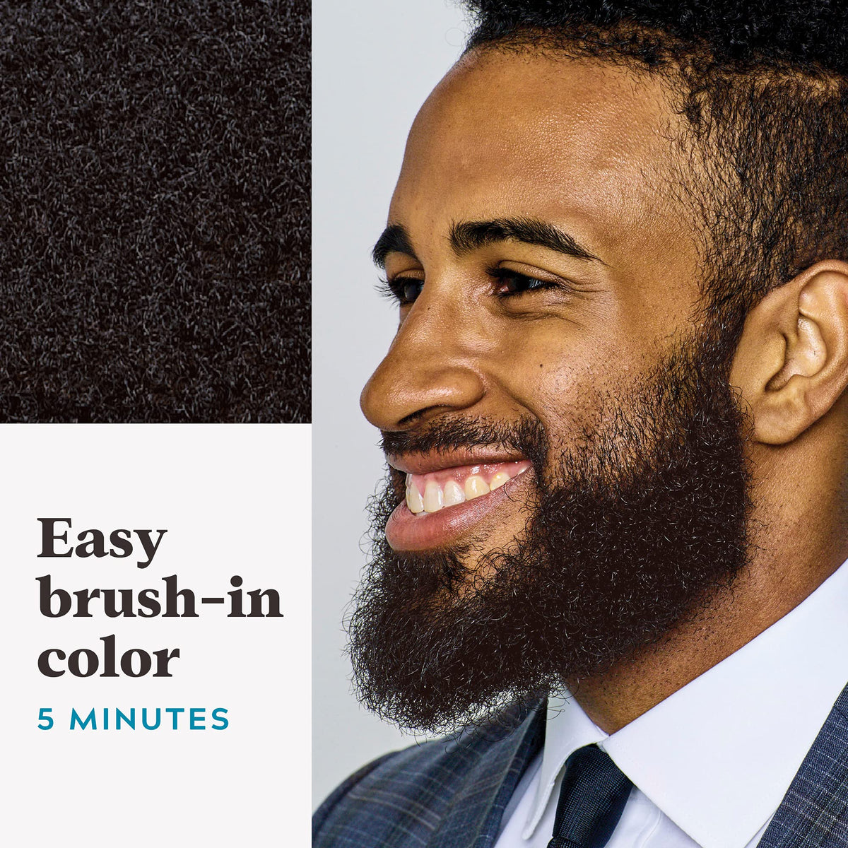 Just for Men Mustache & Beard Dye mixed color base and developer