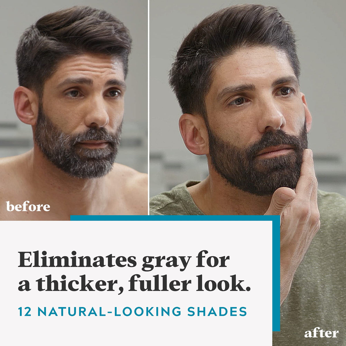 Just for Men Mustache & Beard Dye packaging showing instructions