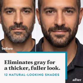 Just for Men Mustache & Beard Dye packaging with included brush