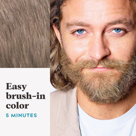 Just for Men Mustache & Beard Dye showing application process