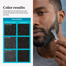 Just for Men Mustache & Beard Dye with biotin and aloe benefits highlighted