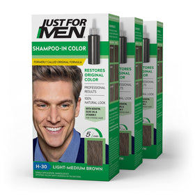 Just for Men Shampoo-In Color Light-Medium Brown H-30 front view