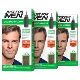 Just for Men Shampoo-In Color Medium Brown H-35 front view