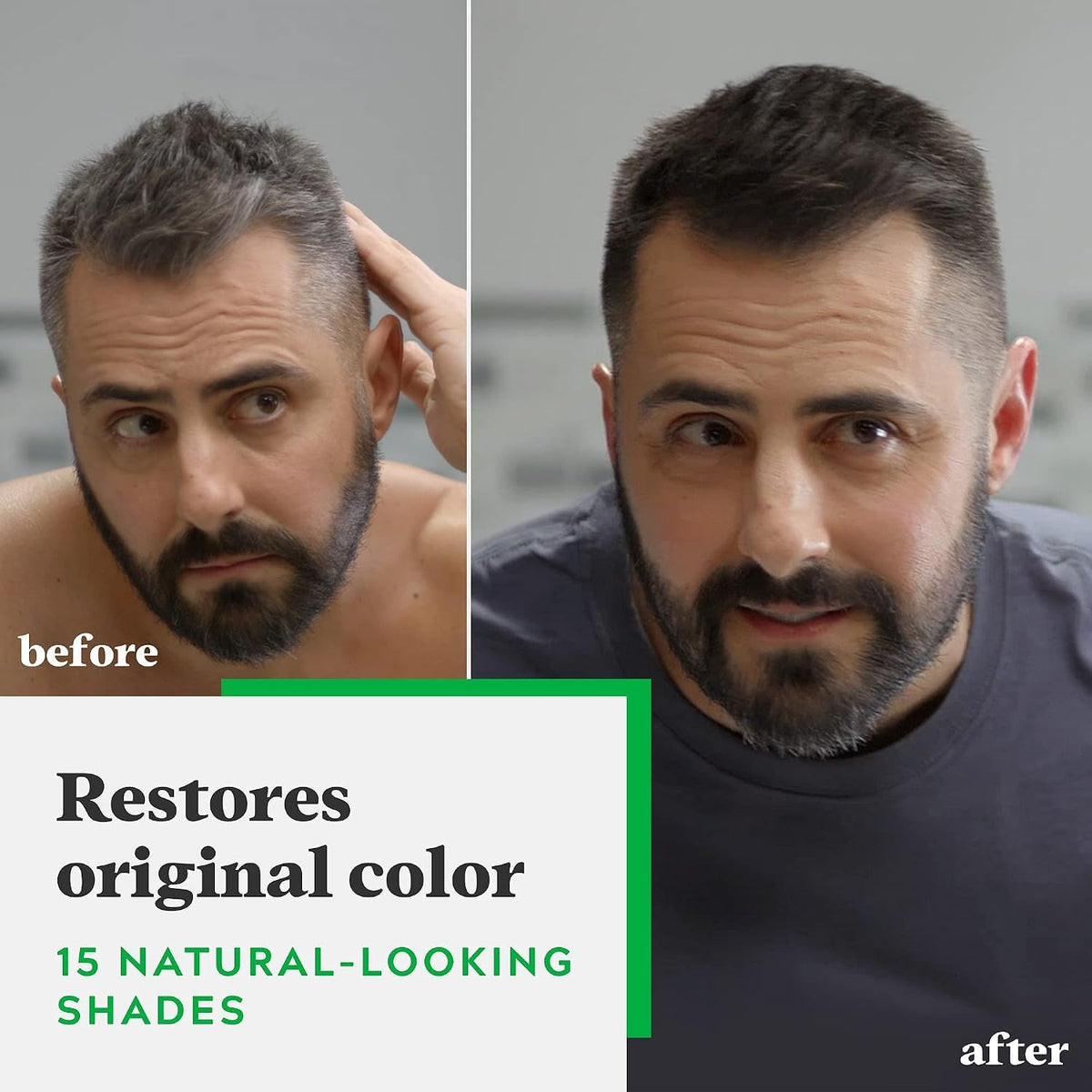 Just for Men Shampoo-In Color Medium Brown H-35 packaging
