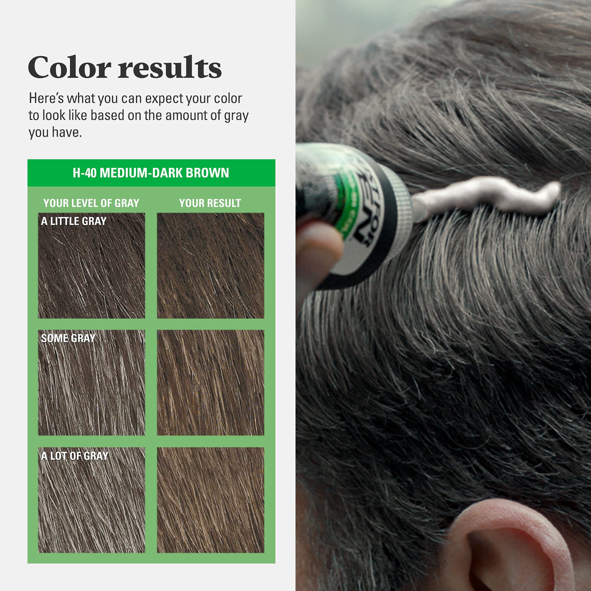 Just for Men Shampoo-In Color Medium-Dark Brown shade options