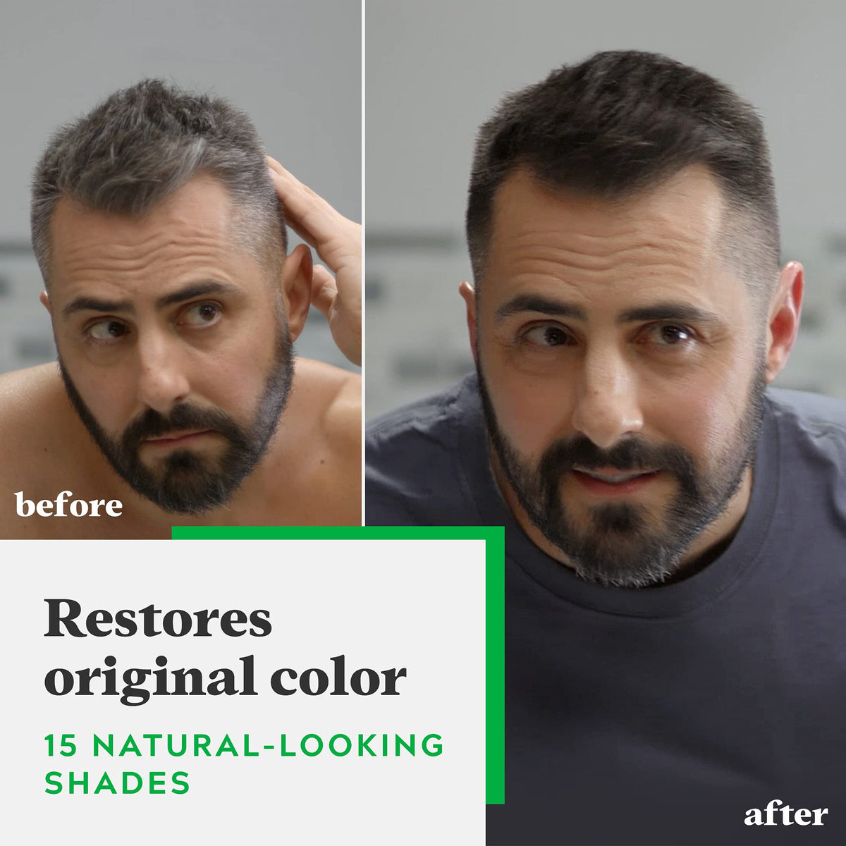 Just for Men Shampoo-In Color Real Black H-55 packaging