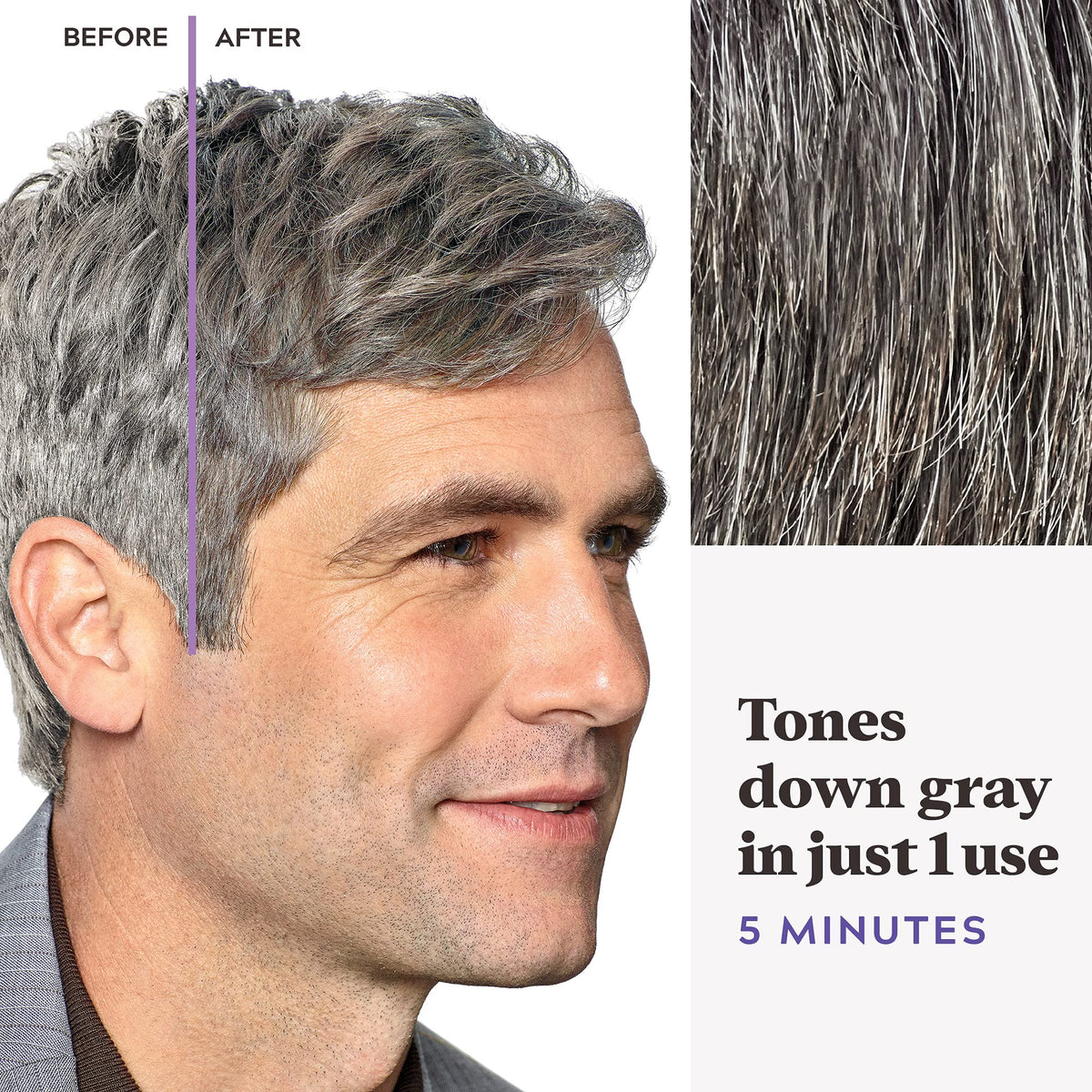 Just for Men Touch of Gray application process with comb
