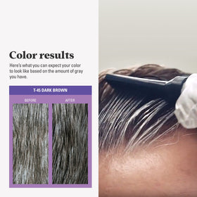 Just for Men Touch of Gray Dark Brown T-45 application process step