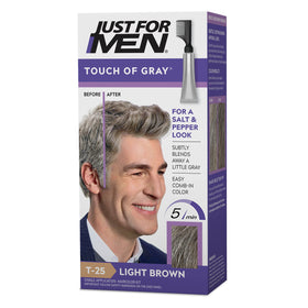 Just for Men Touch of Gray Light Brown T-25 front view