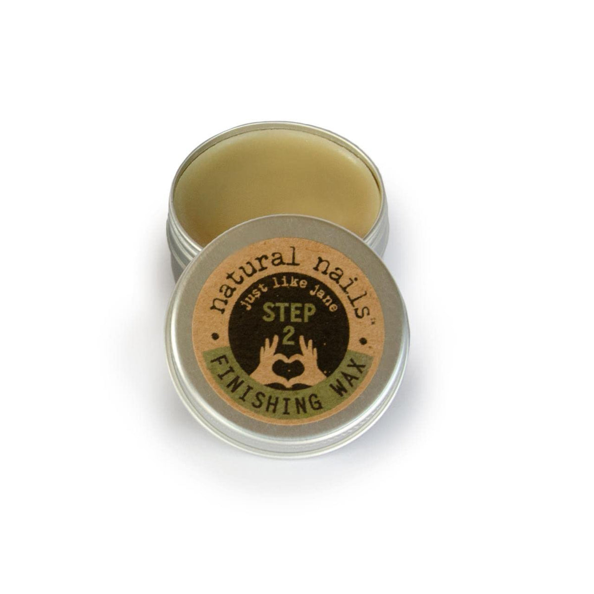 Just Like Jane Natural Nails Finishing Wax 20ml tin front view