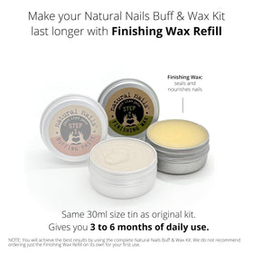 Just Like Jane Natural Nails Finishing Wax ingredients close-up