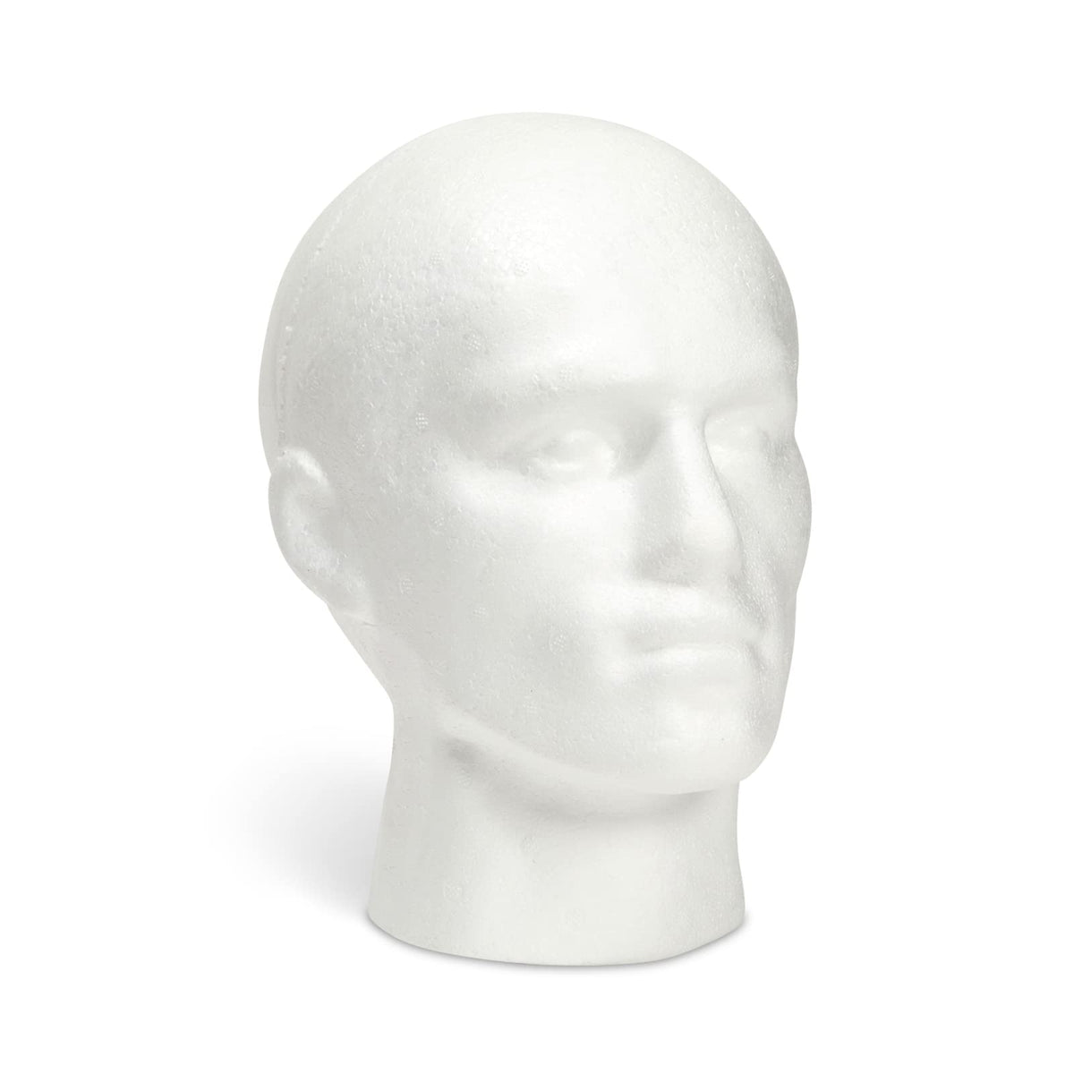 Juvale Foam Head for displaying wigs and hats, front view
