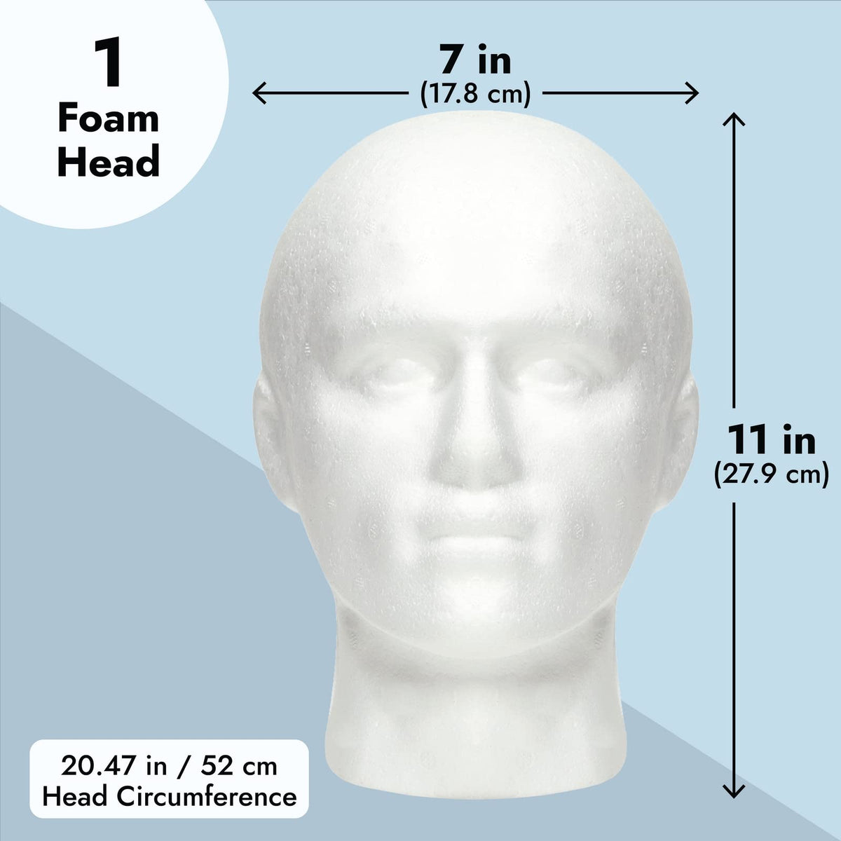 Juvale Foam Head used for makeup application