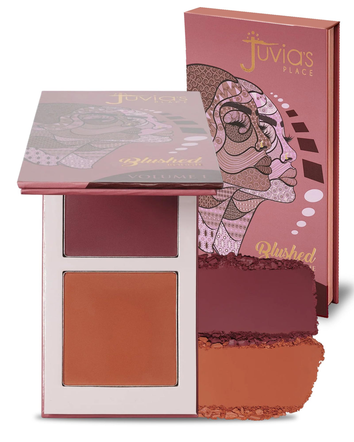 Juvia's Place Duo Blush Volume 1 front view with two shades