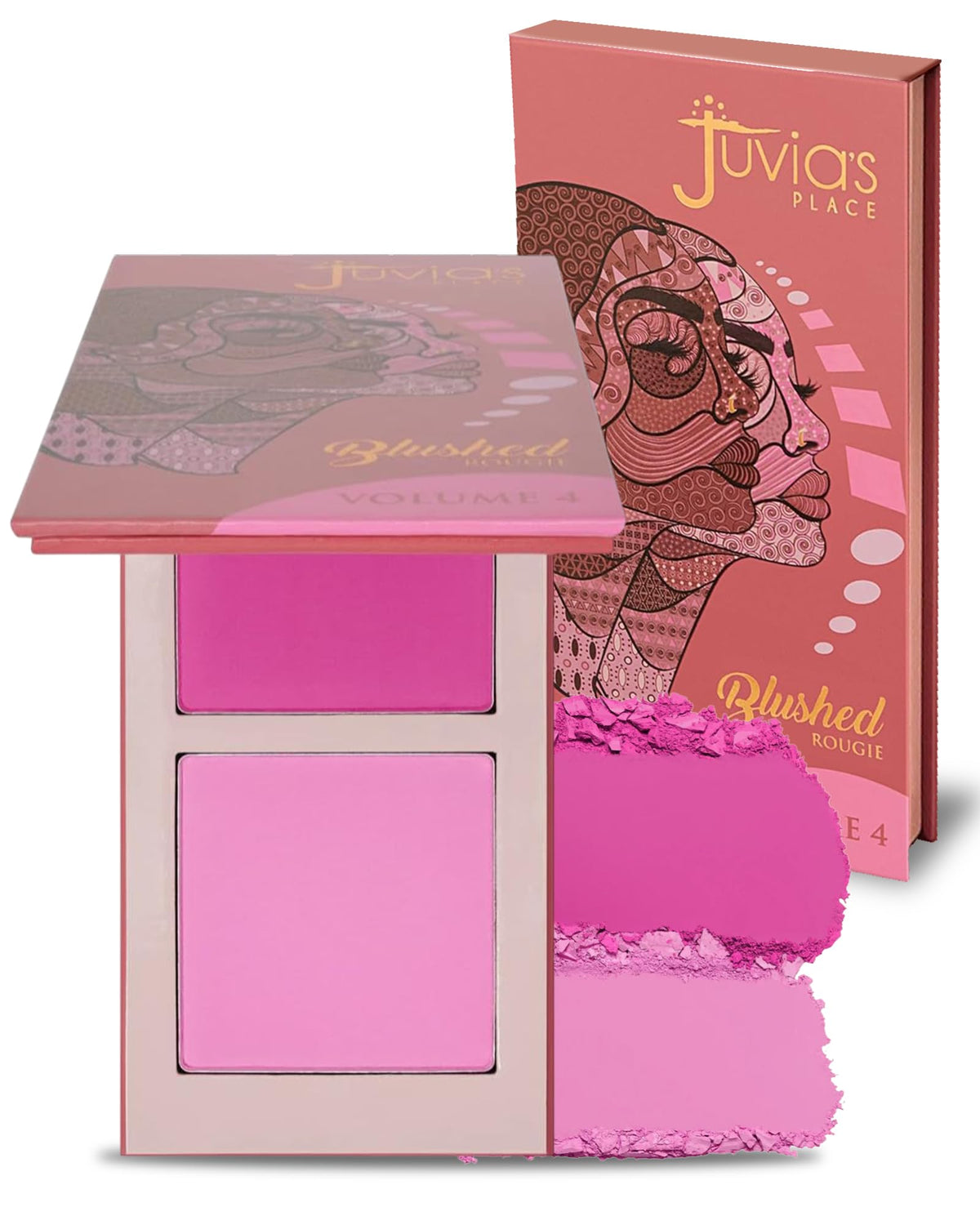 Juvia's Place Duo Blush Volume 4 front view with two shades