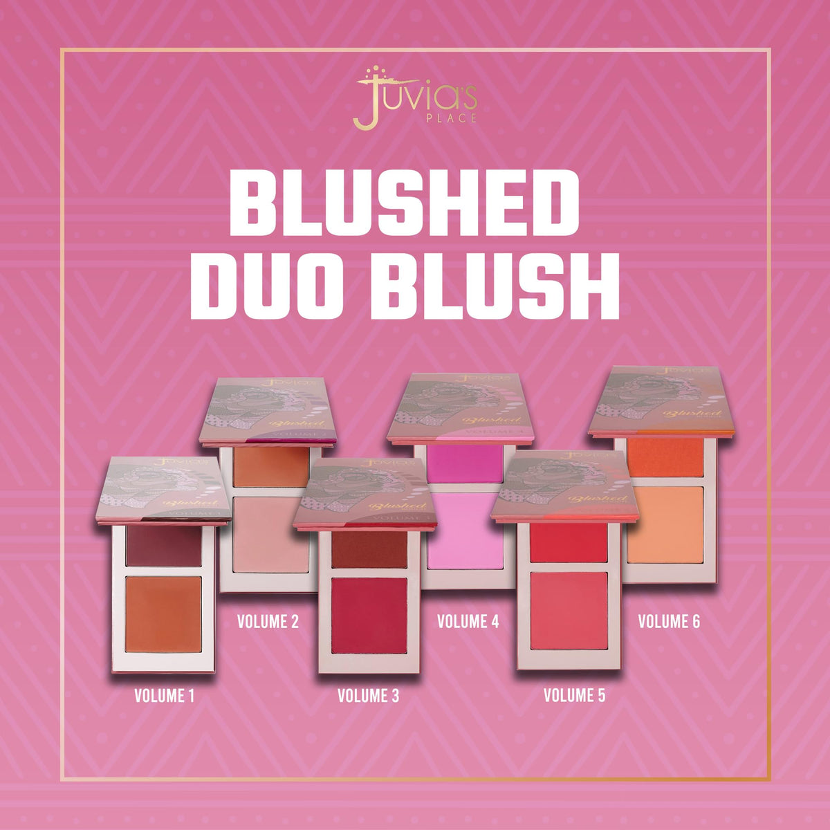 Juvia's Place Duo Blush Volume 5 side view highlighting packaging