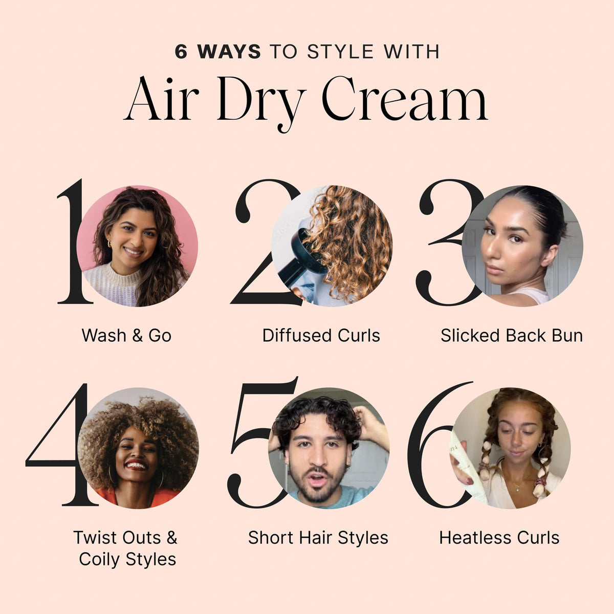 JVN No Heat Complete Air Dry Cream lifestyle scene