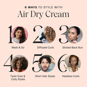 JVN No Heat Complete Air Dry Cream lifestyle scene