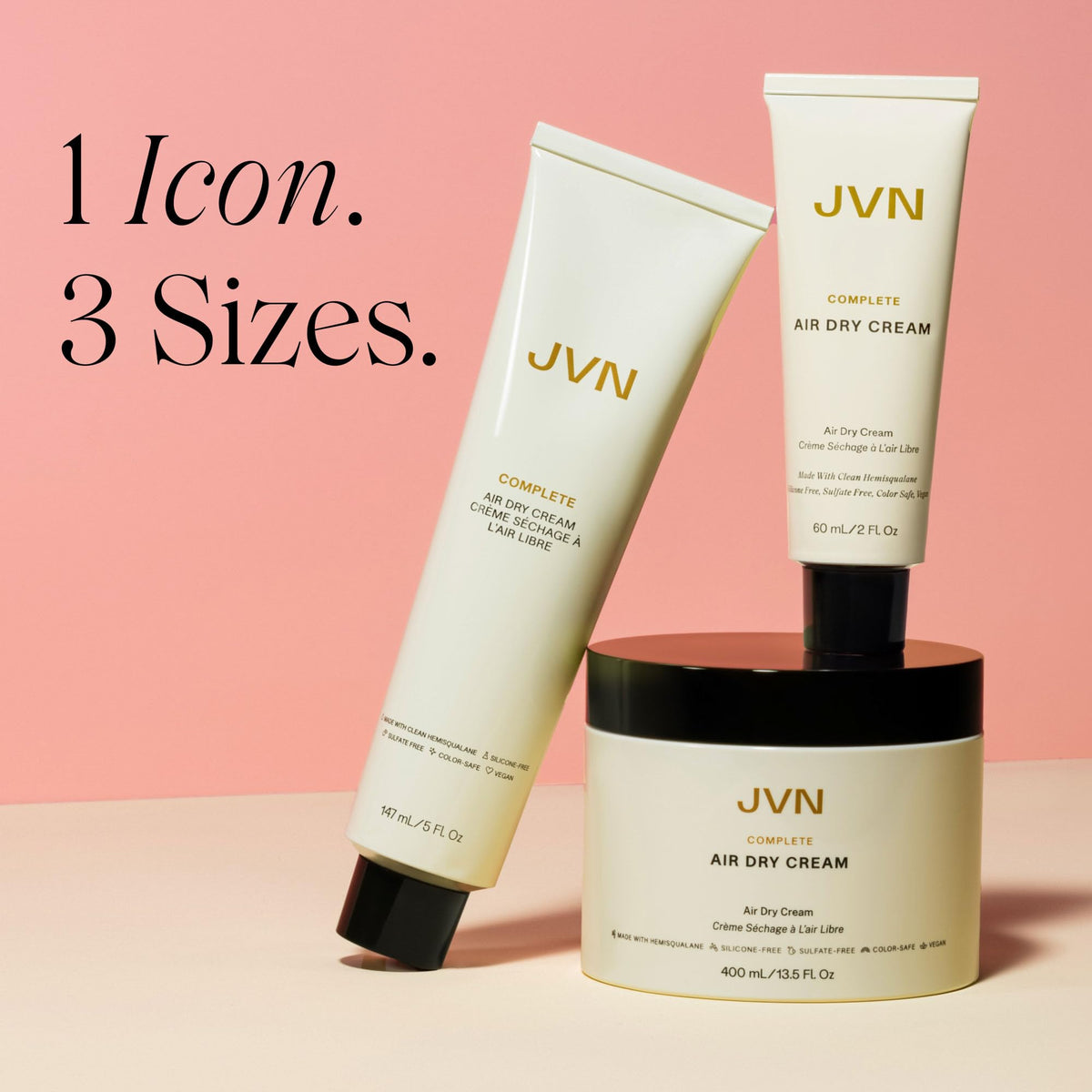 JVN No Heat Complete Air Dry Cream texture close-up