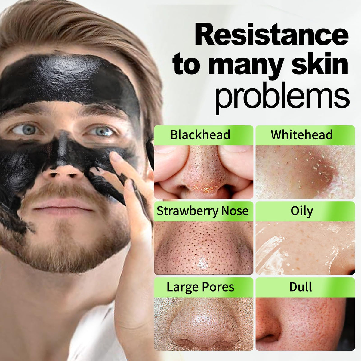 JVR Charcoal Peel Off Face Mask texture close-up