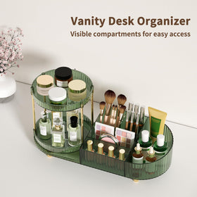 Jywantful 360 Rotating Makeup Organizer in a cute pink box