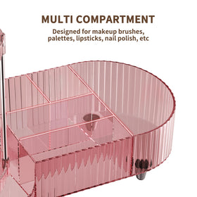 Jywantful 360 Rotating Makeup Organizer with perfumes displayed