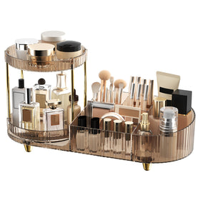 Jywantful Makeup Organizer front view with rotating trays