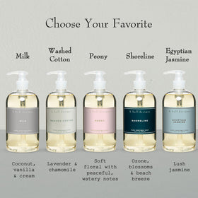 K. Hall Designs Milk Liquid Hand Soap creamy-sweet coconut vanilla with pump