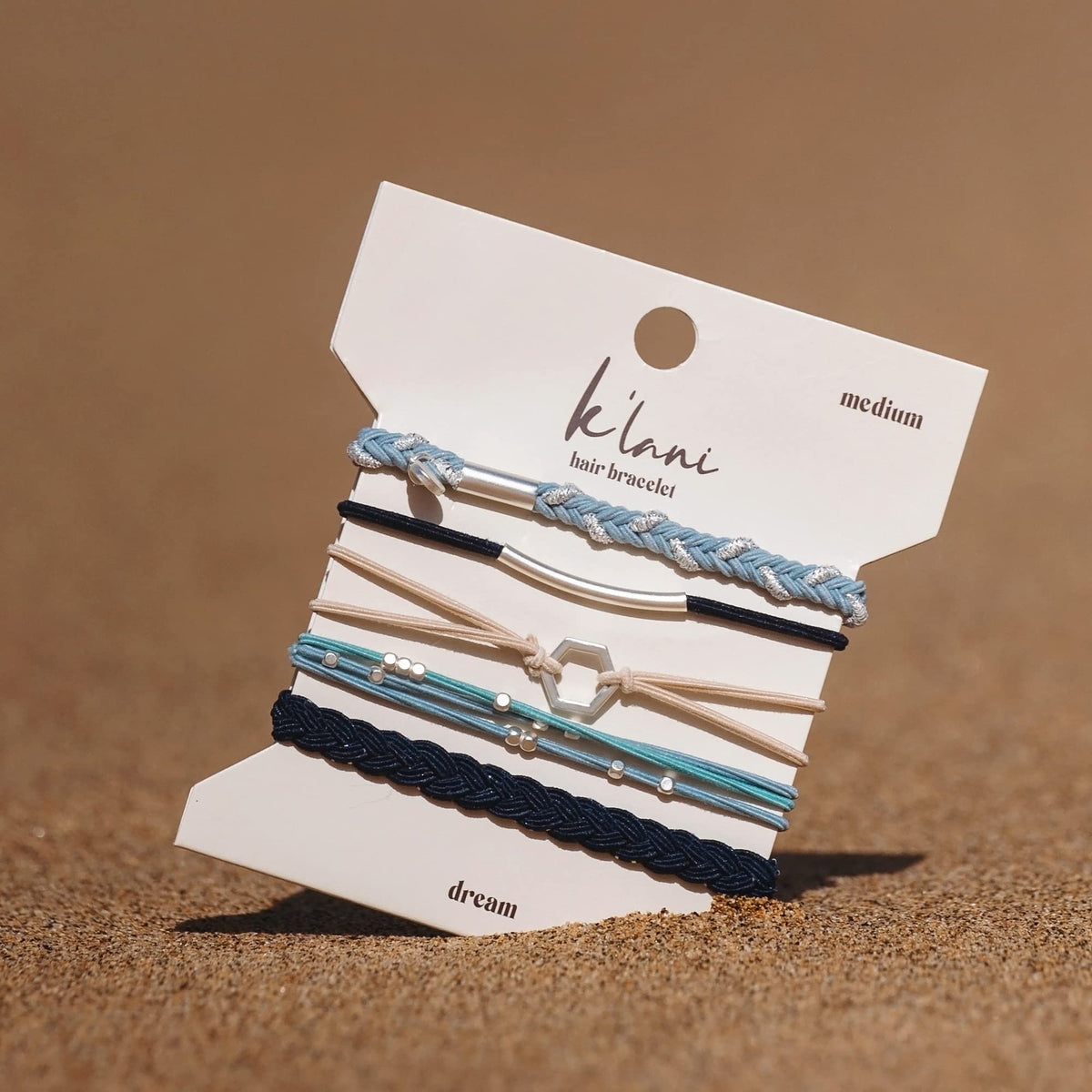 K'lani Dream Hair Tie Bracelets packaging front view