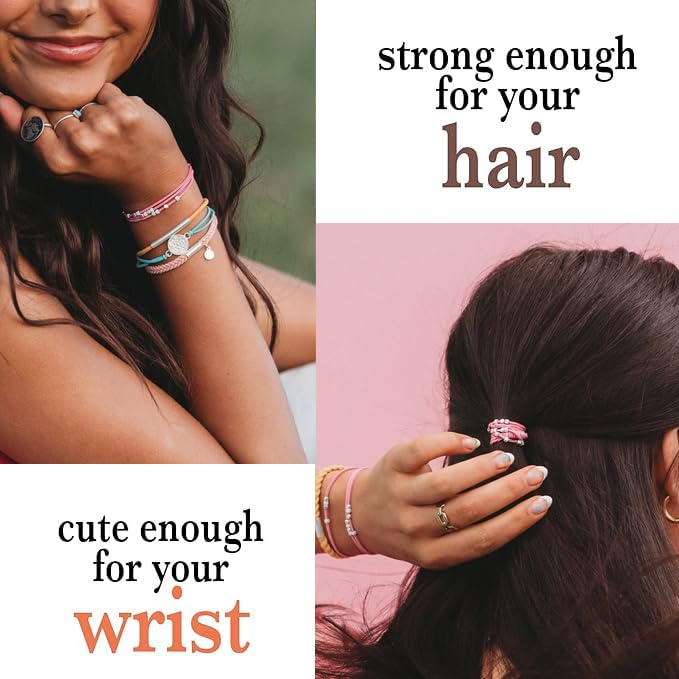 K'lani Embrace Hair Tie Bracelet worn on wrist