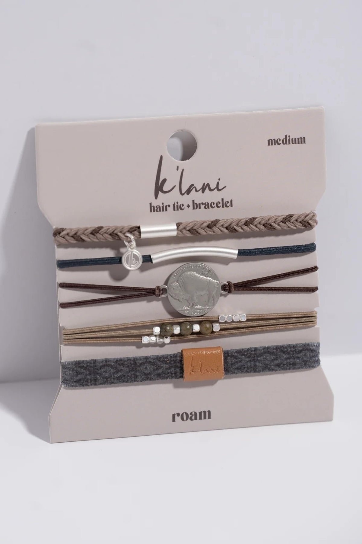K'lani Roam Hair Tie Bracelets worn on wrist