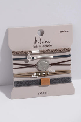 K'lani Roam Hair Tie Bracelets worn on wrist