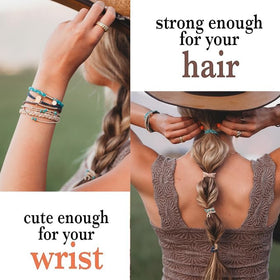 K'lani Stride Hair Tie Bracelet worn on wrist