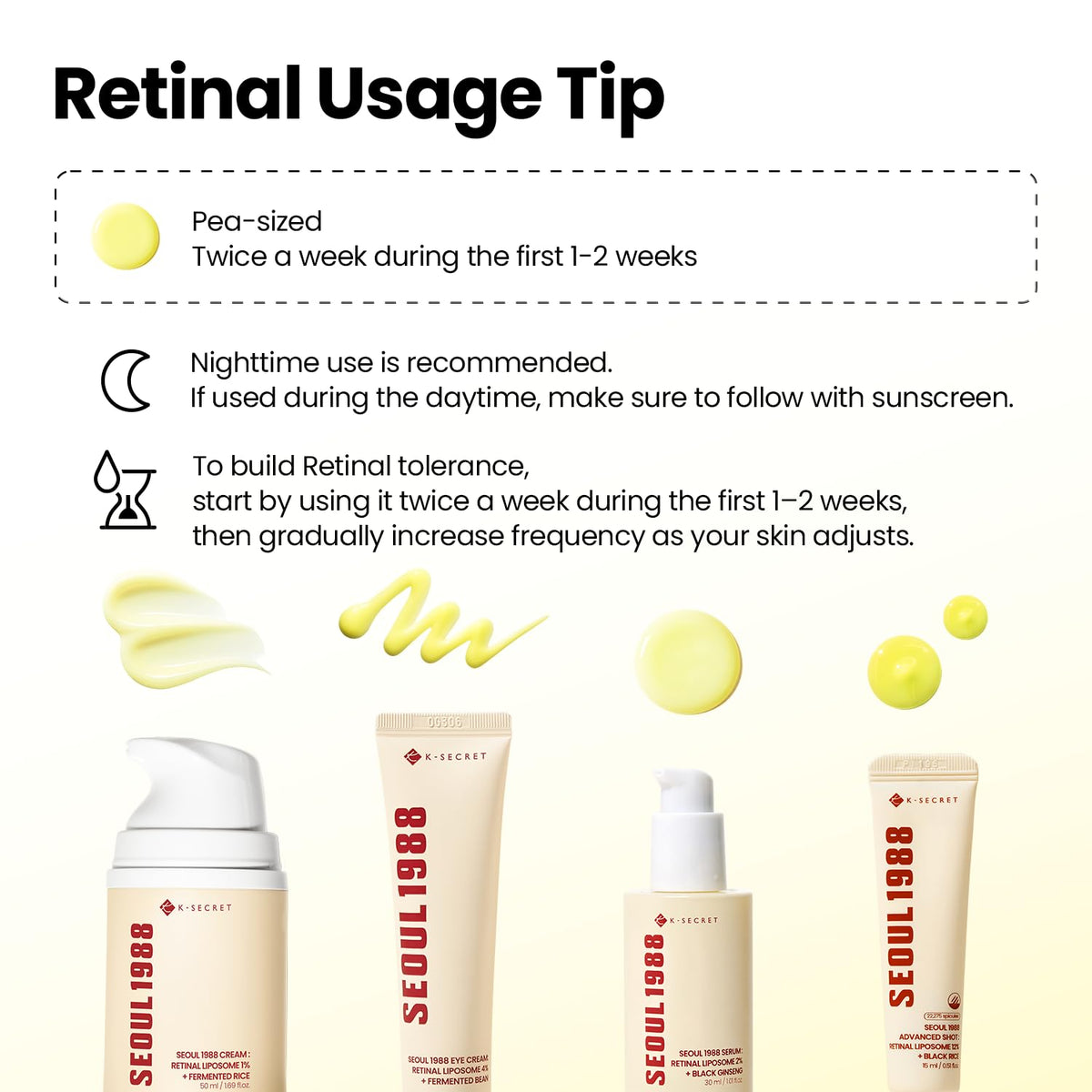 K-SECRET Retinal Eye Cream on a bathroom counter