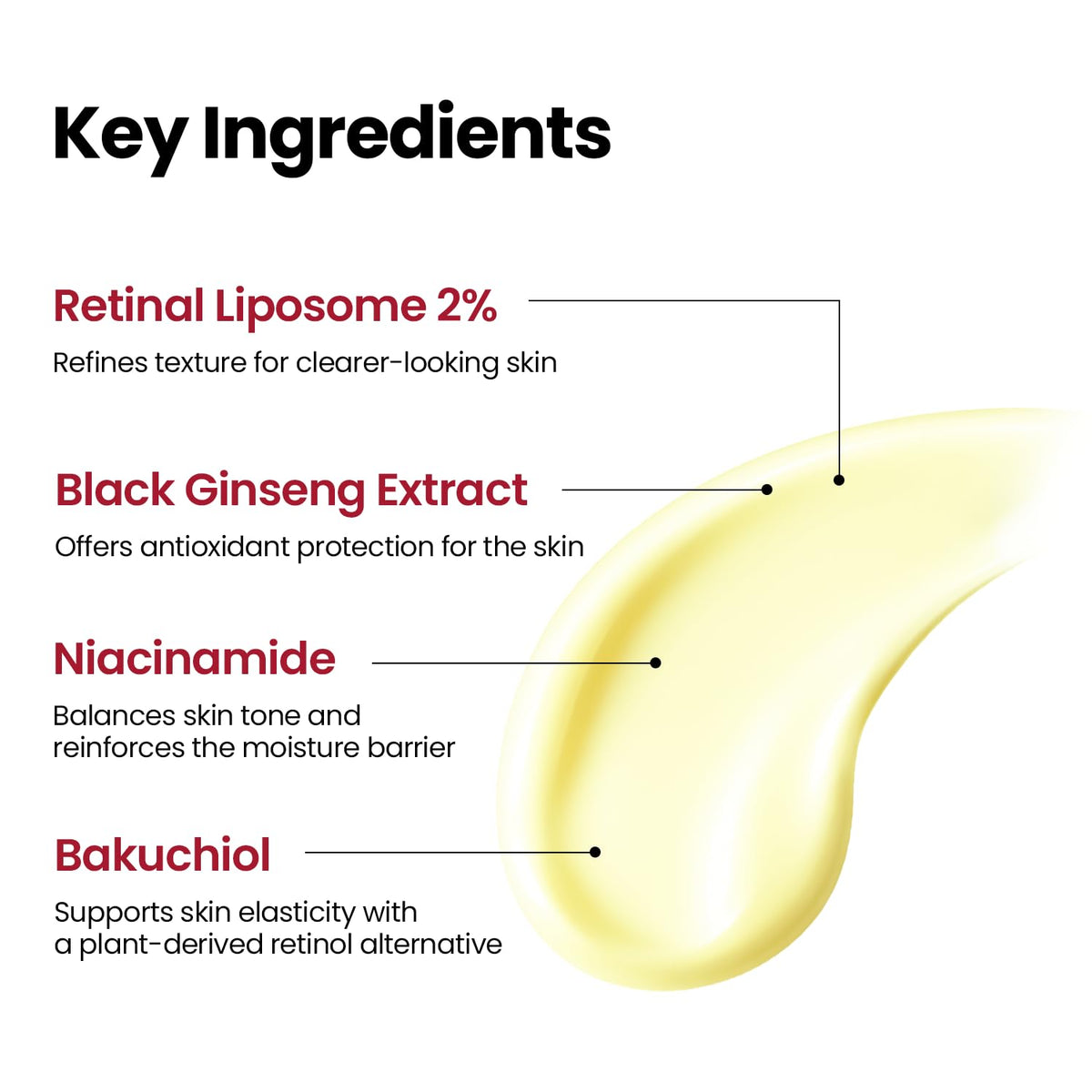 K-SECRET Retinal Serum 2% ingredients list