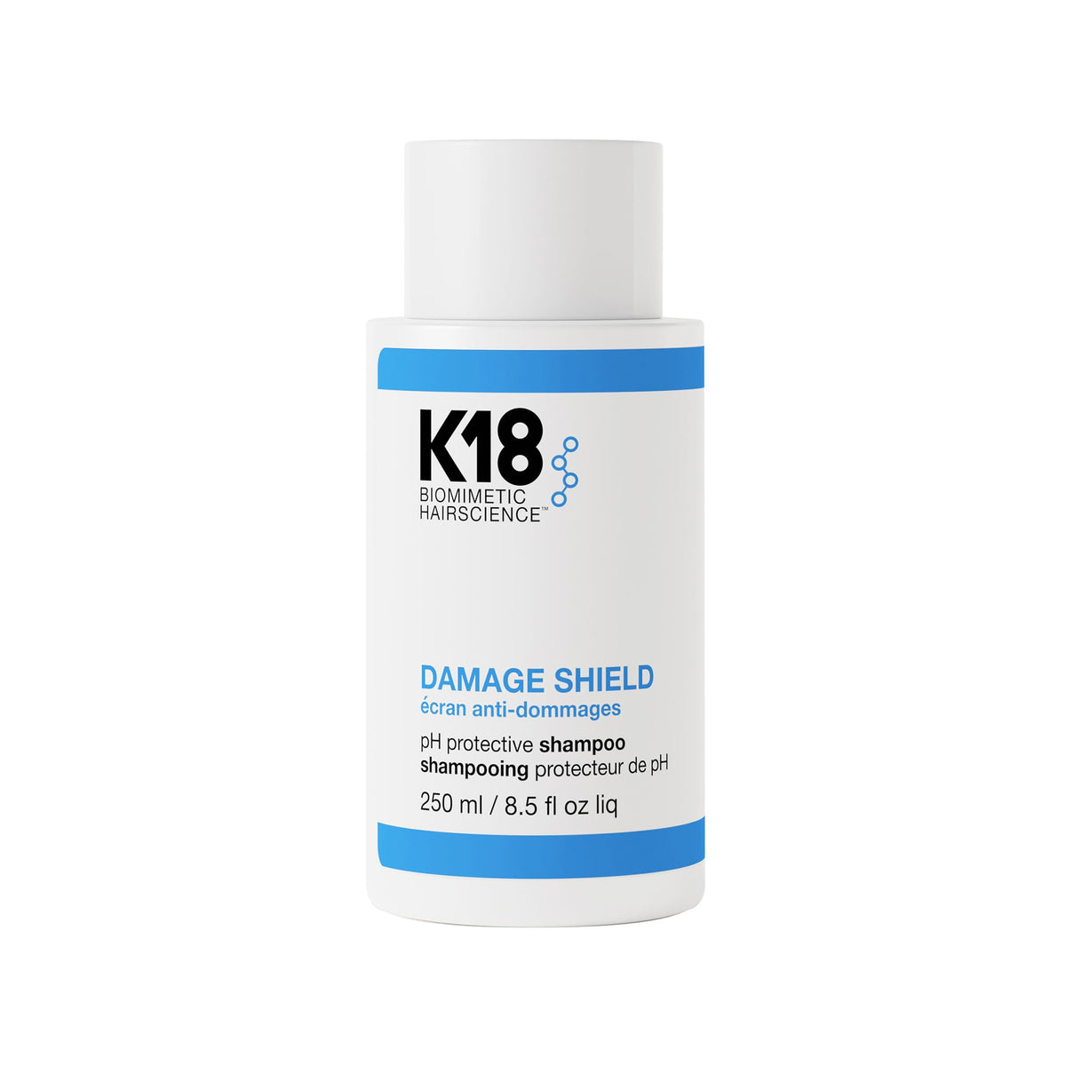 K18 Damage Shield Color Safe Shampoo front view 8.5 Fl oz