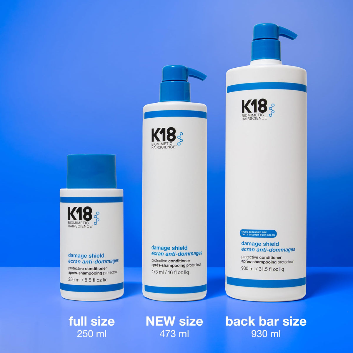 K18 Damage Shield Conditioner bottle side view