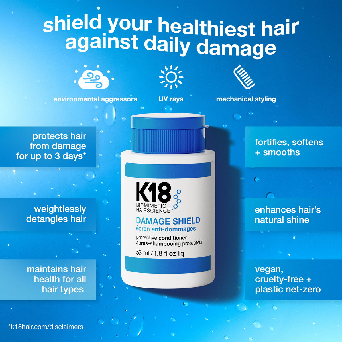 K18 Damage Shield Conditioner texture close-up