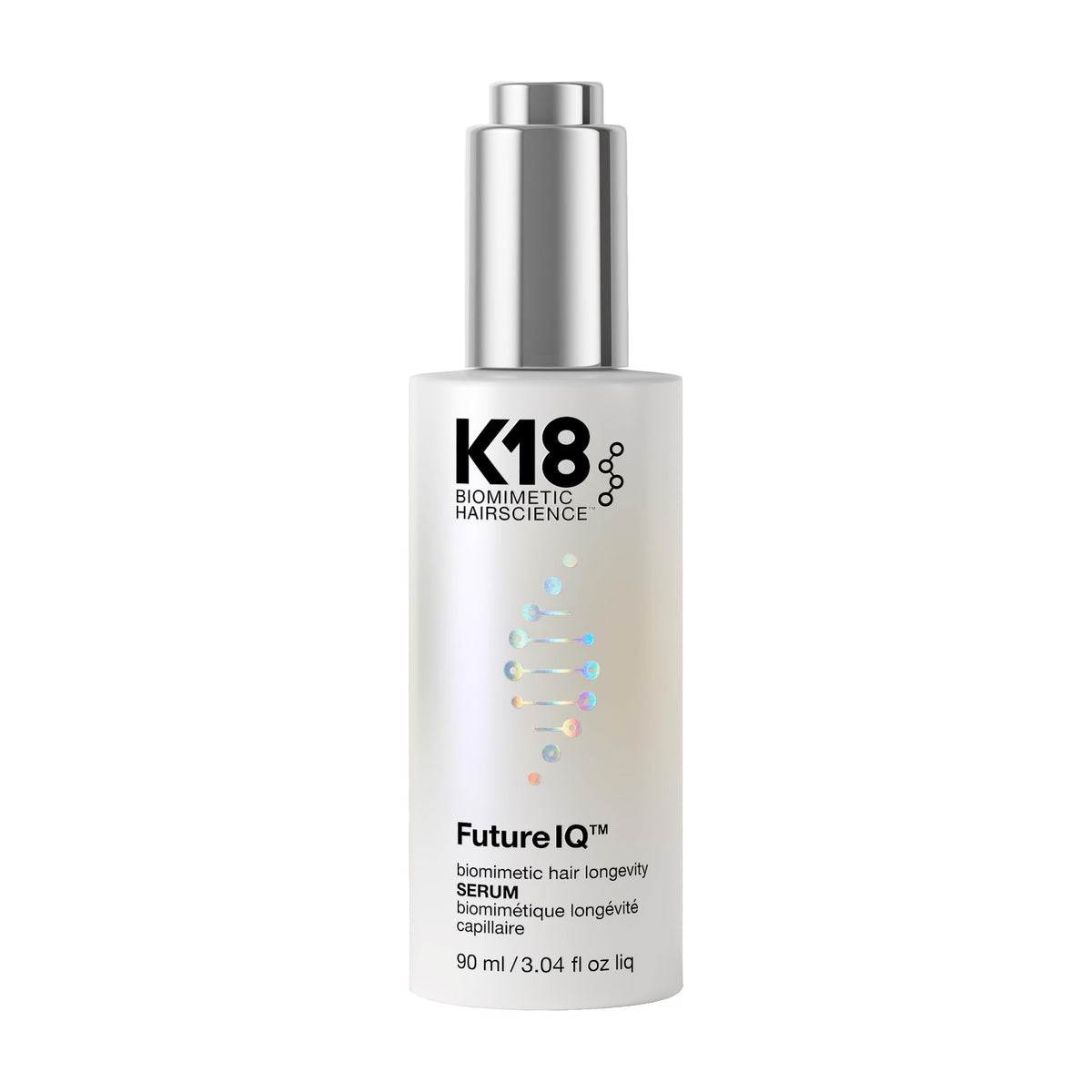 K18 FutureIQ Hair + Scalp Serum 3.04 oz front view