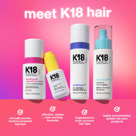 K18 HeatBounce Conditioning Heat Protectant Spray with packaging