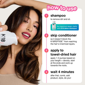 K18 Leave-In Molecular Repair Hair Mask texture close-up