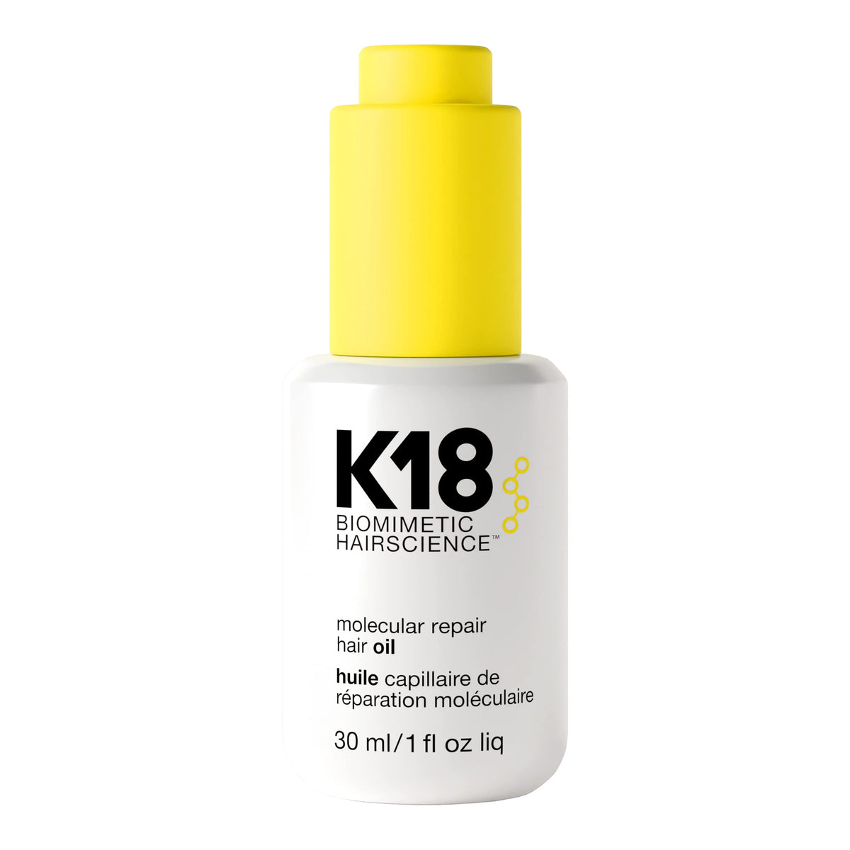 K18 Molecular Repair Hair Oil bottle front view