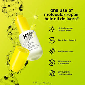 K18 Molecular Repair Hair Oil bottle side view