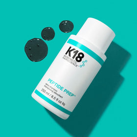 K18 Peptide Prep Detox Shampoo lathering on hair