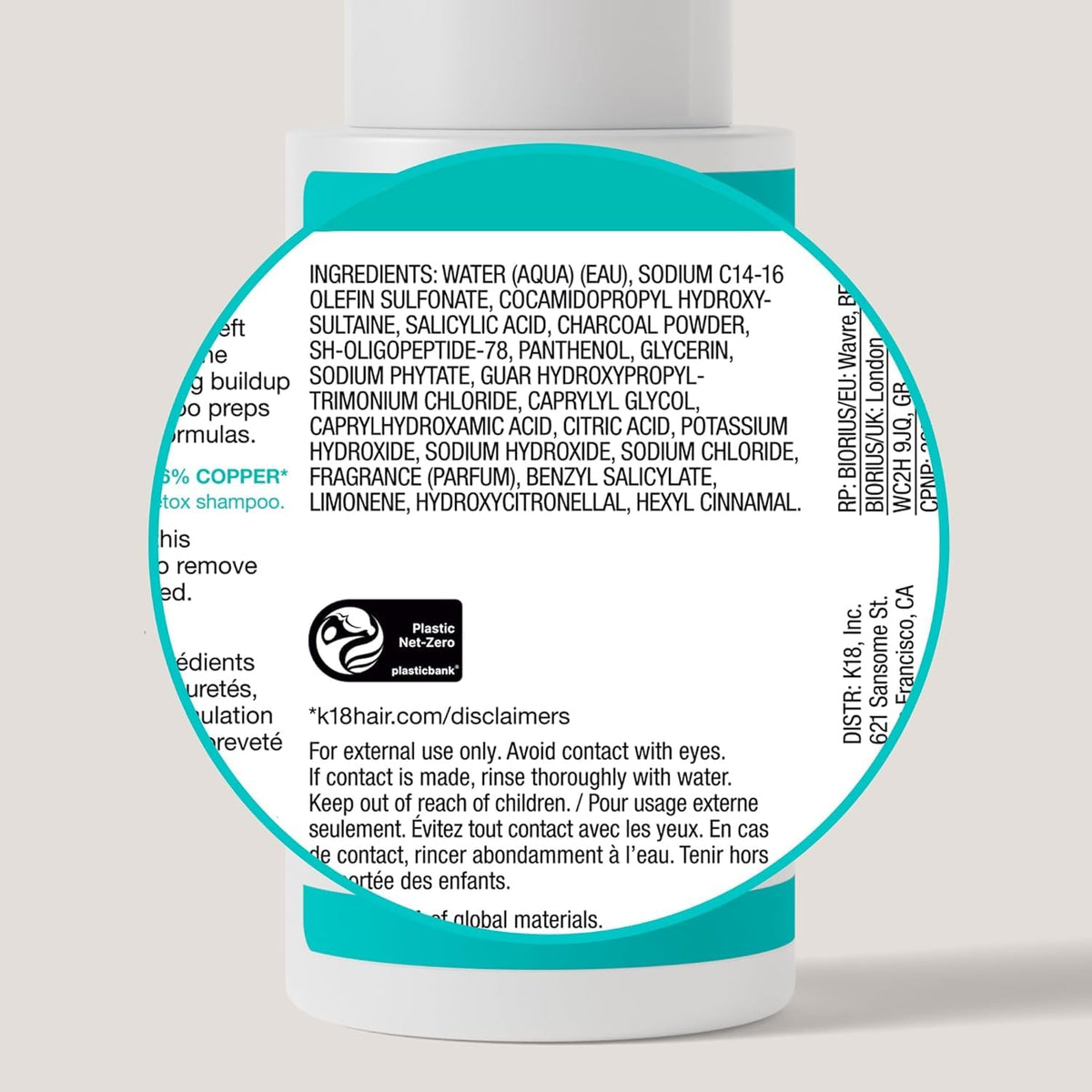 K18 Peptide Prep Detox Shampoo with K18 mask for hair care routine