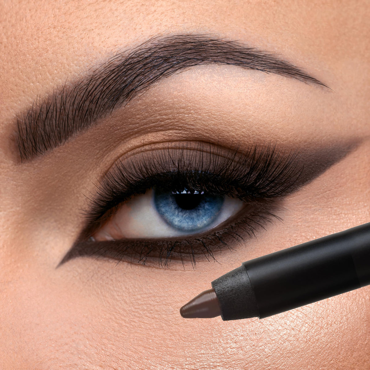 K7L Brown Eyeliner Pencil front view with packaging