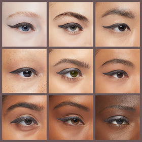 K7L Brown Eyeliner Pencil in use on model's eyes